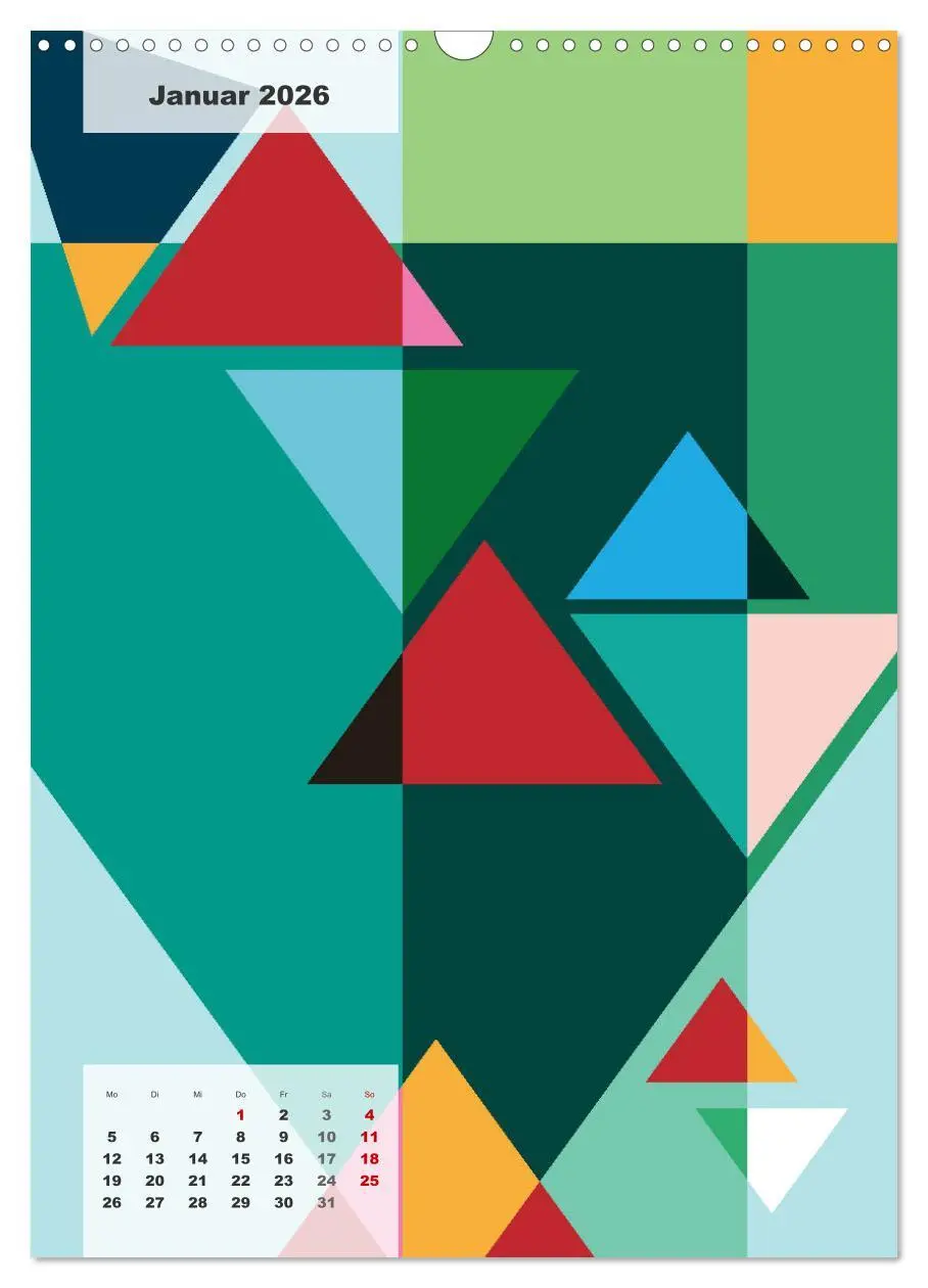 Bild: 9783516370027 | Geometrical ART (Wandkalender 2026 DIN A3 hoch), CALVENDO...