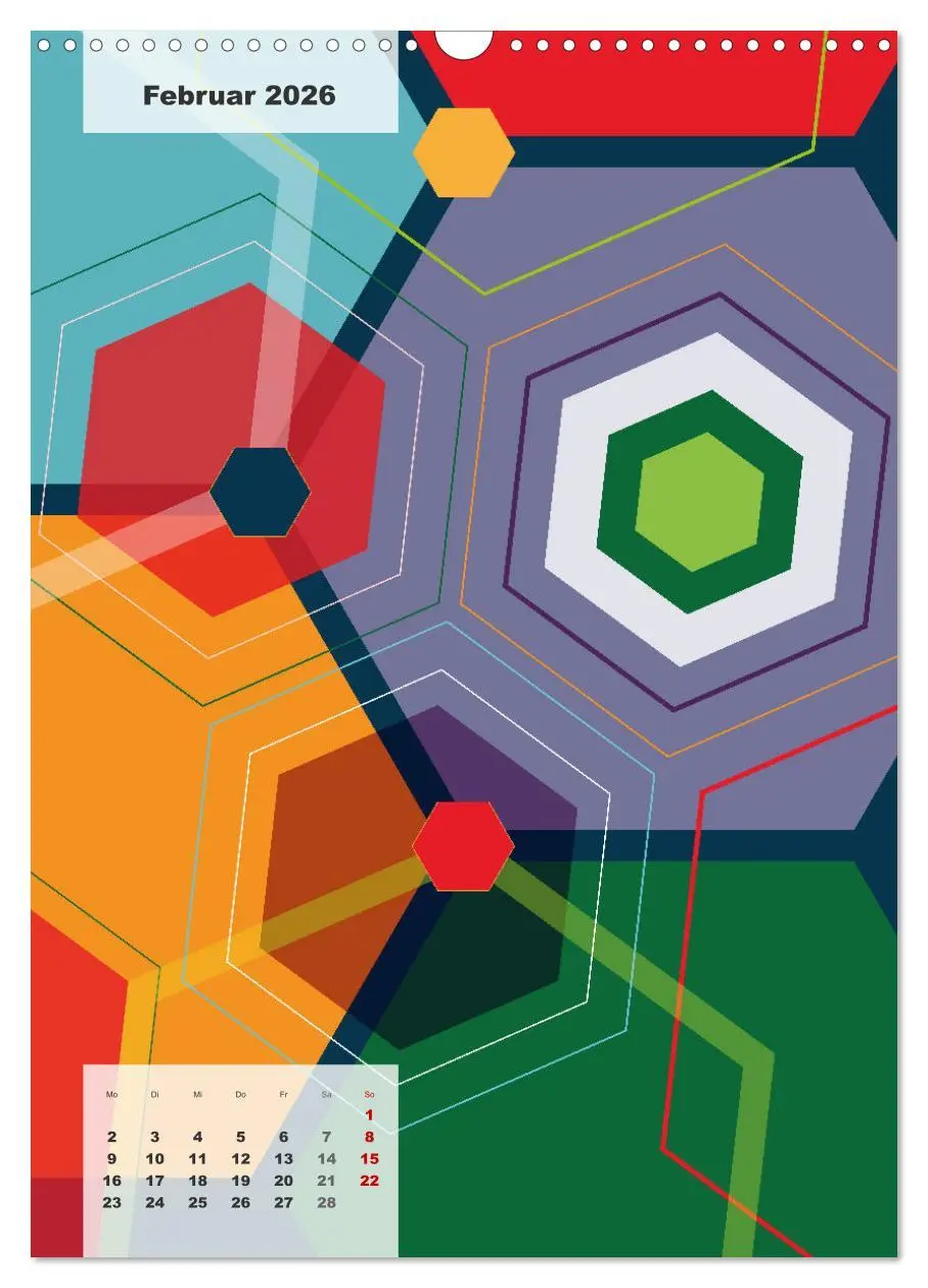 Bild: 9783516370027 | Geometrical ART (Wandkalender 2026 DIN A3 hoch), CALVENDO...