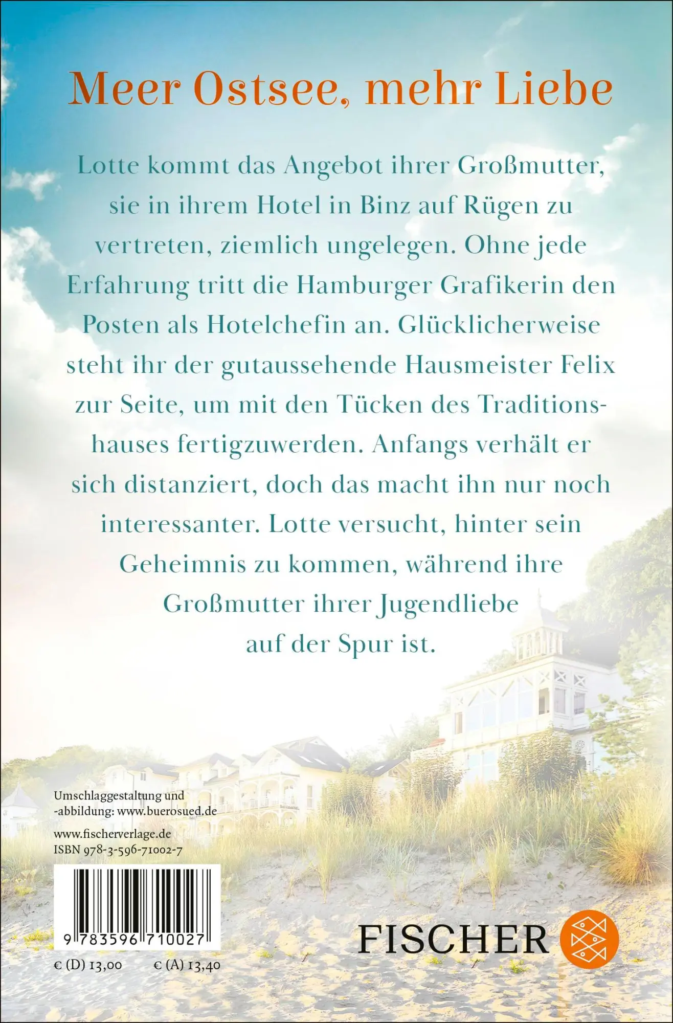 Rückseite: 9783596710027 | Sommerglück in der Villa Sehnsucht | Ein Rügen-Roman | Mila Summers