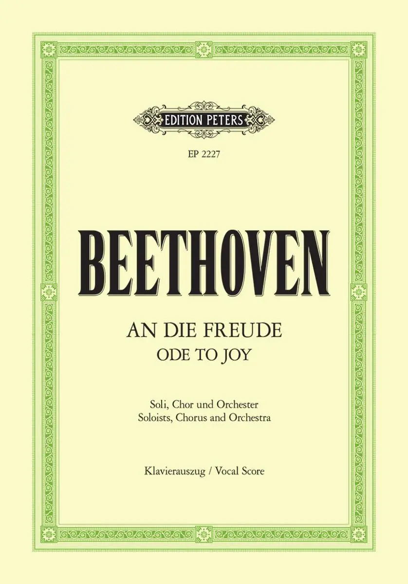 Cover: 9790014010027 | An die Freude | Ludwig van Beethoven | Broschüre | Edition Peters