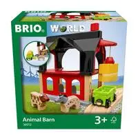 Cover: 7312350360127 | 36012 BRIO Tierscheune mit Heuwaggon - Zubehör zum Zugset für...