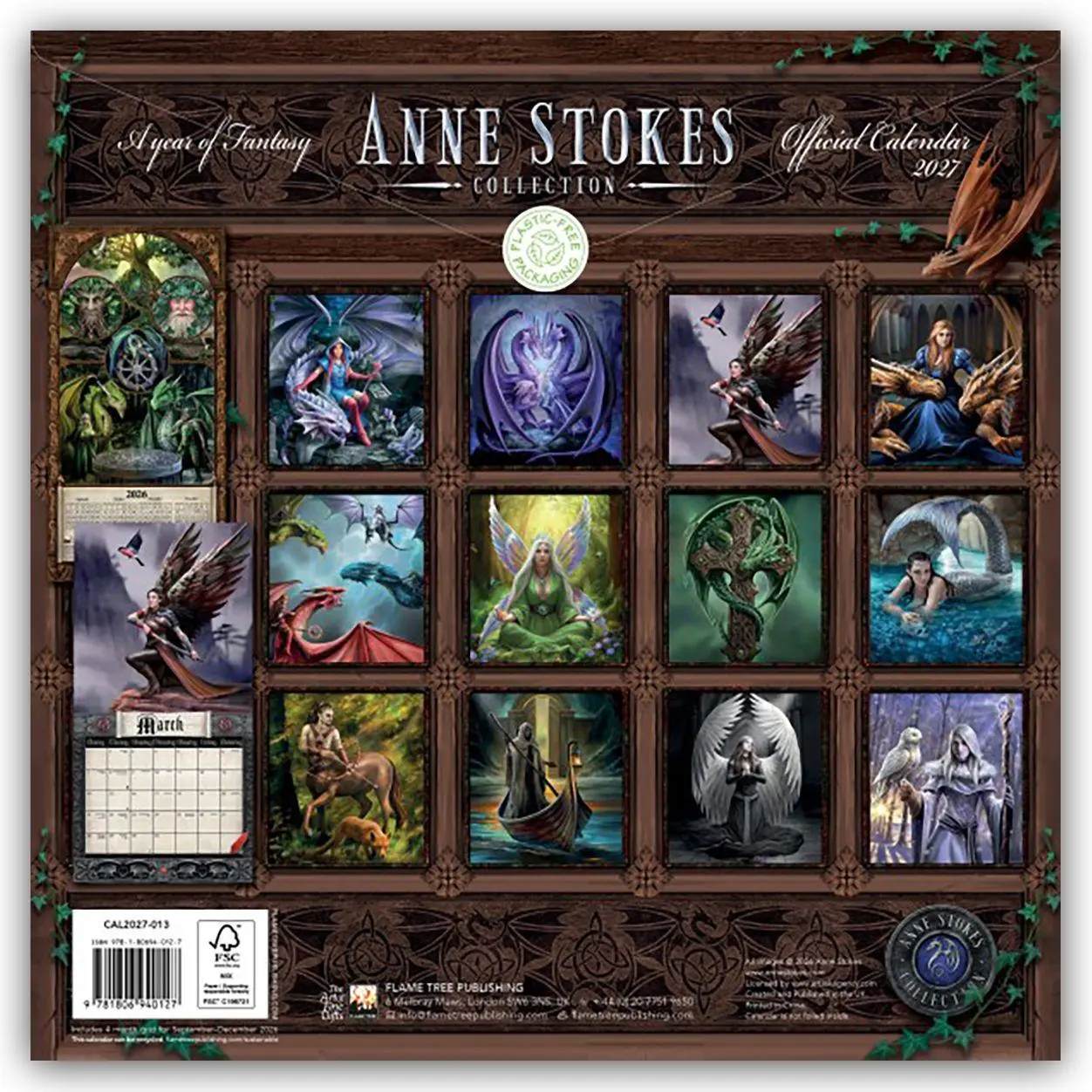 Rückseite: 9781806940127 | Anne Stokes 2027 - Original Flame Tree Publishing-Kalender [Kalender]