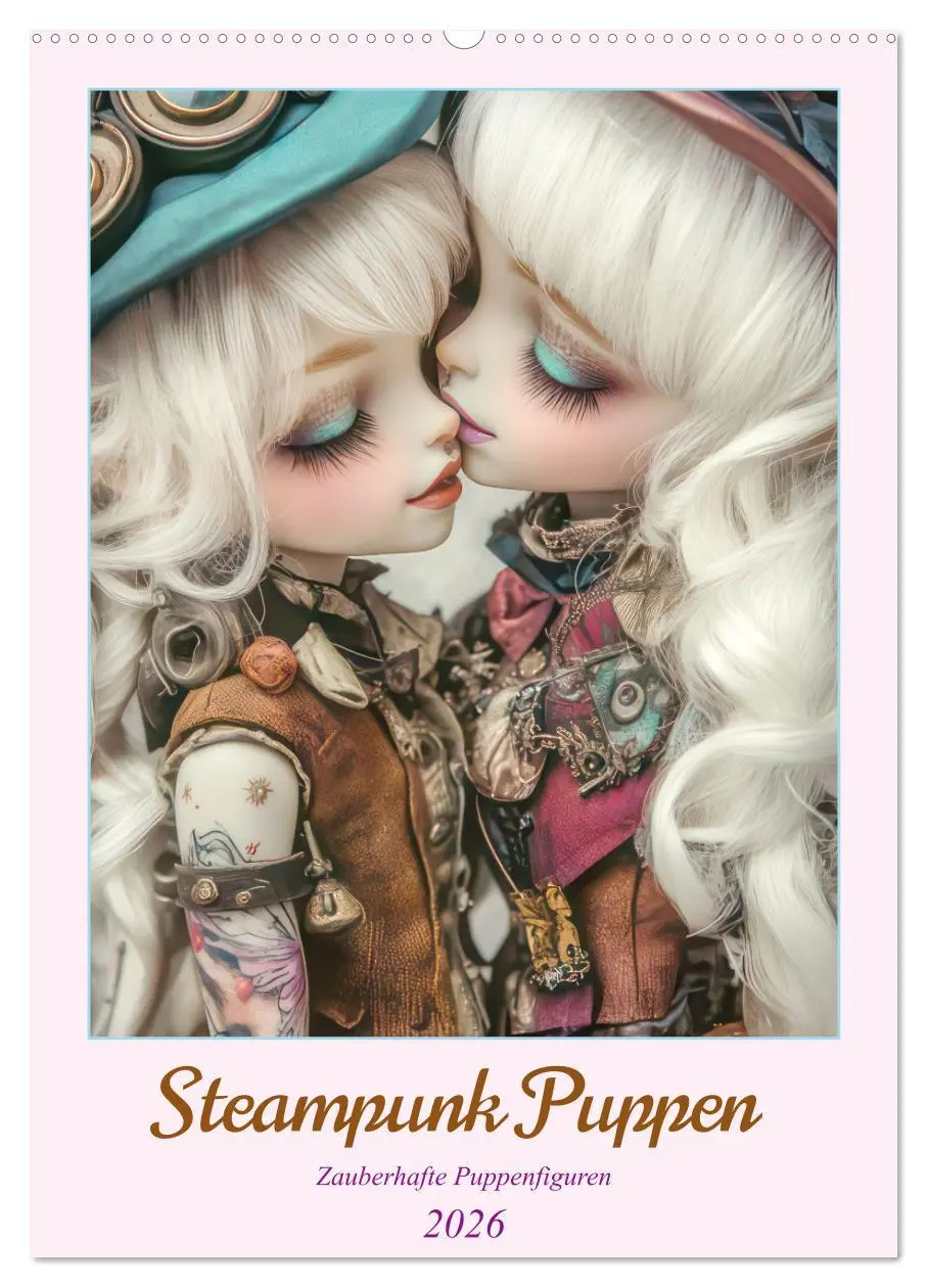 Cover: 9783457270127 | Steampunk Puppen - Zauberhafte Puppenfiguren (Wandkalender 2026 DIN...