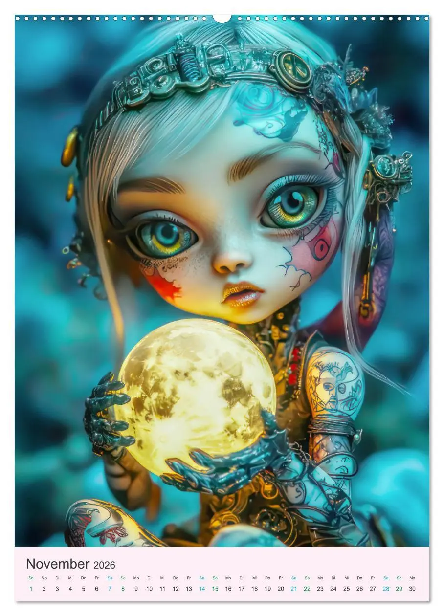 Bild: 9783457270127 | Steampunk Puppen - Zauberhafte Puppenfiguren (Wandkalender 2026 DIN...