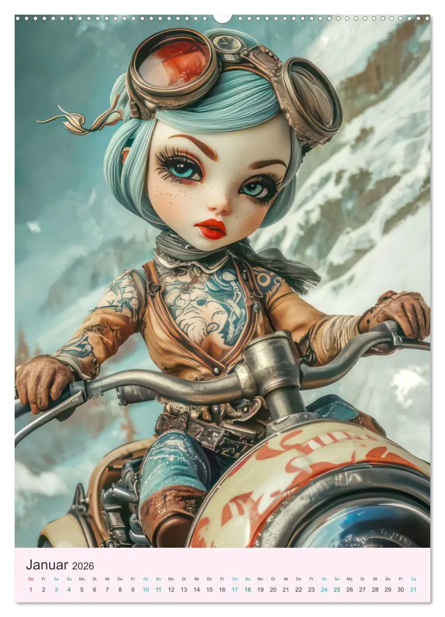 Bild: 9783457270127 | Steampunk Puppen - Zauberhafte Puppenfiguren (Wandkalender 2026 DIN...