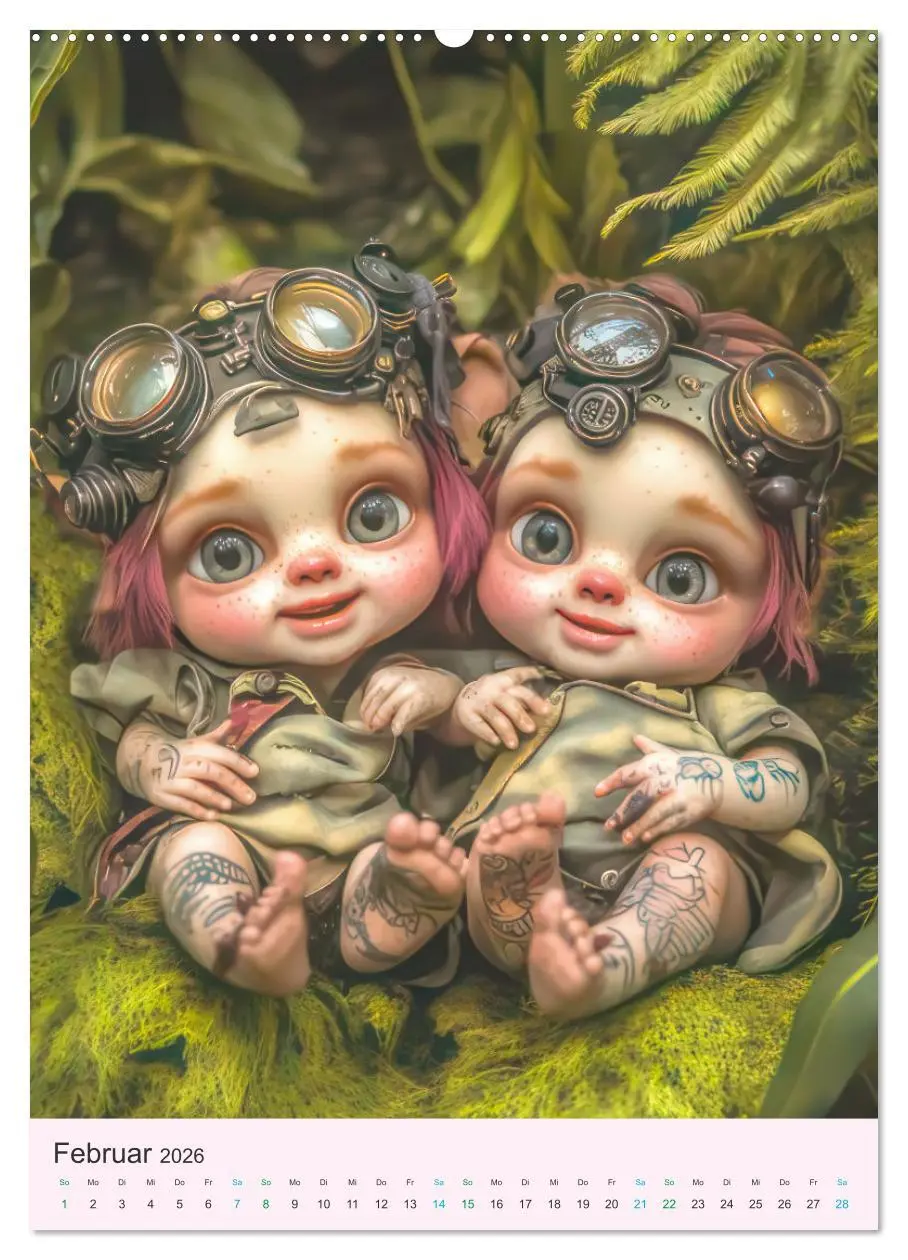 Bild: 9783457270127 | Steampunk Puppen - Zauberhafte Puppenfiguren (Wandkalender 2026 DIN...