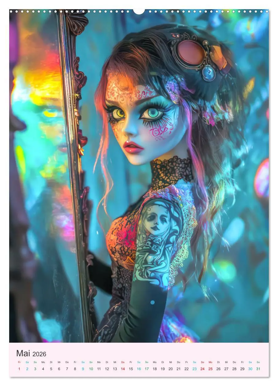 Bild: 9783457270127 | Steampunk Puppen - Zauberhafte Puppenfiguren (Wandkalender 2026 DIN...