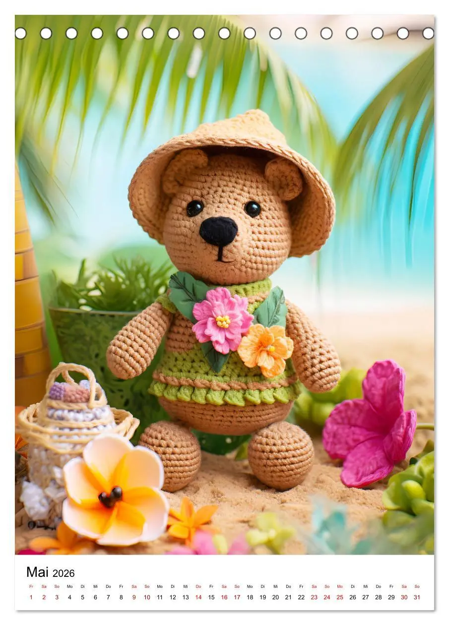 Bild: 9783516290127 | Teddy Abenteur - Ein Jahr mit gehäkelten Freunden (Tischkalender...