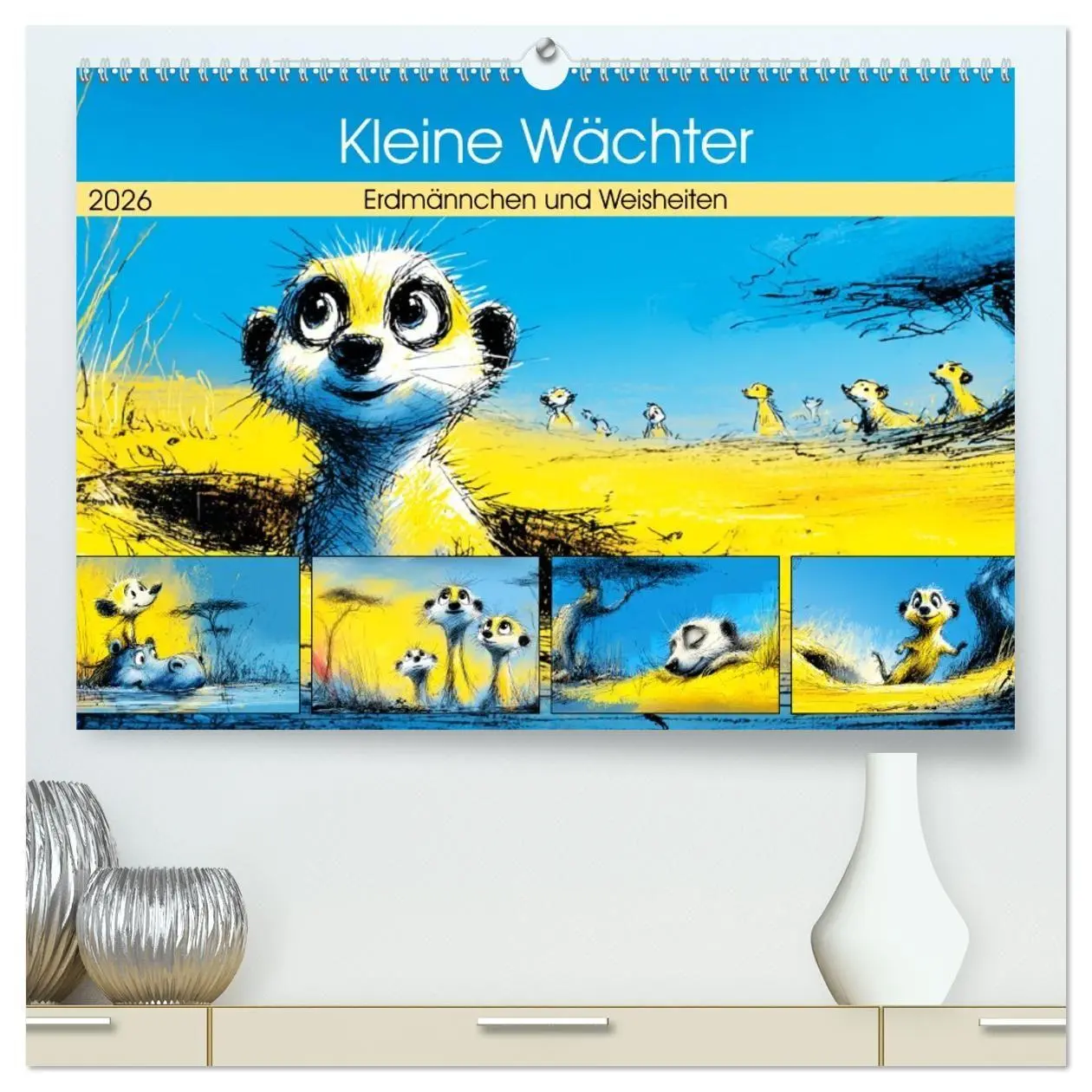 Cover: 9783516740127 | Kleine Wächter. Erdmännchen und Weisheiten (hochwertiger Premium...