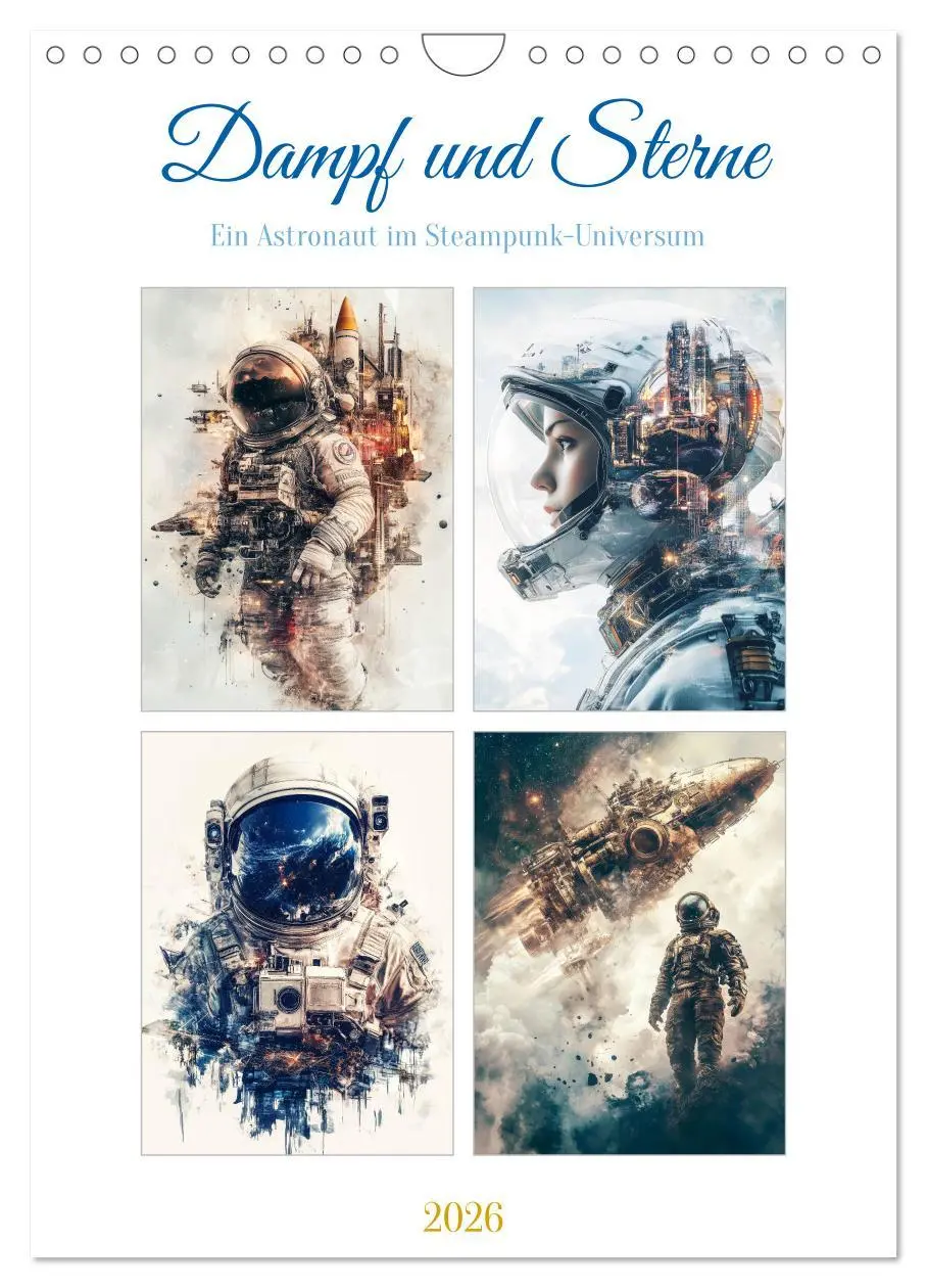 Cover: 9783457260227 | Dampf und Sterne (Wandkalender 2026 DIN A4 hoch), CALVENDO...