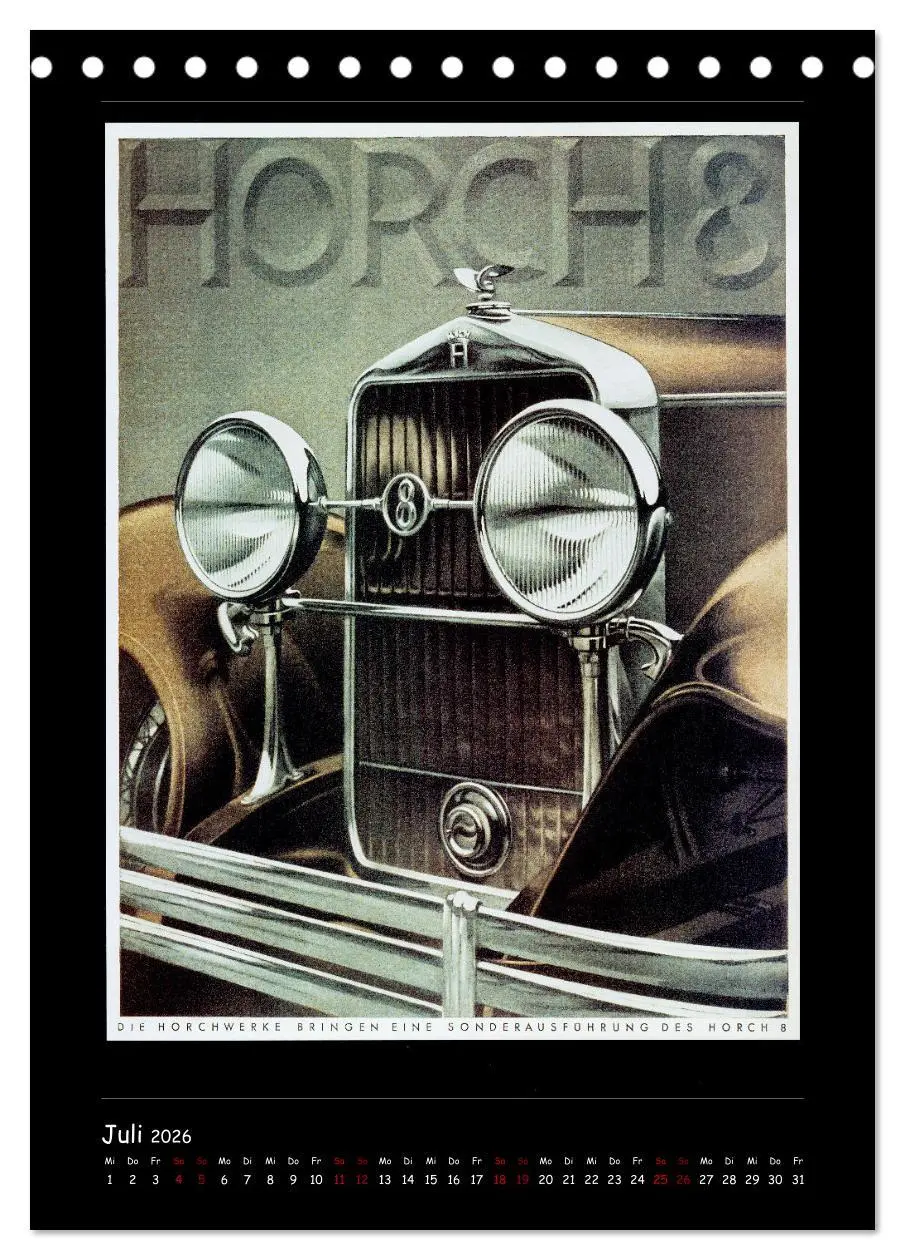 Bild: 9783516350227 | Historische Automobilplakate (Tischkalender 2026 DIN A5 hoch),...