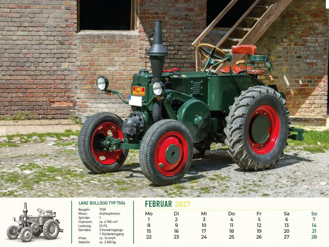 Bild: 9783693570227 | Lanz Bulldog - Tradition trifft Leidenschaft 2027 | Frank Pommer
