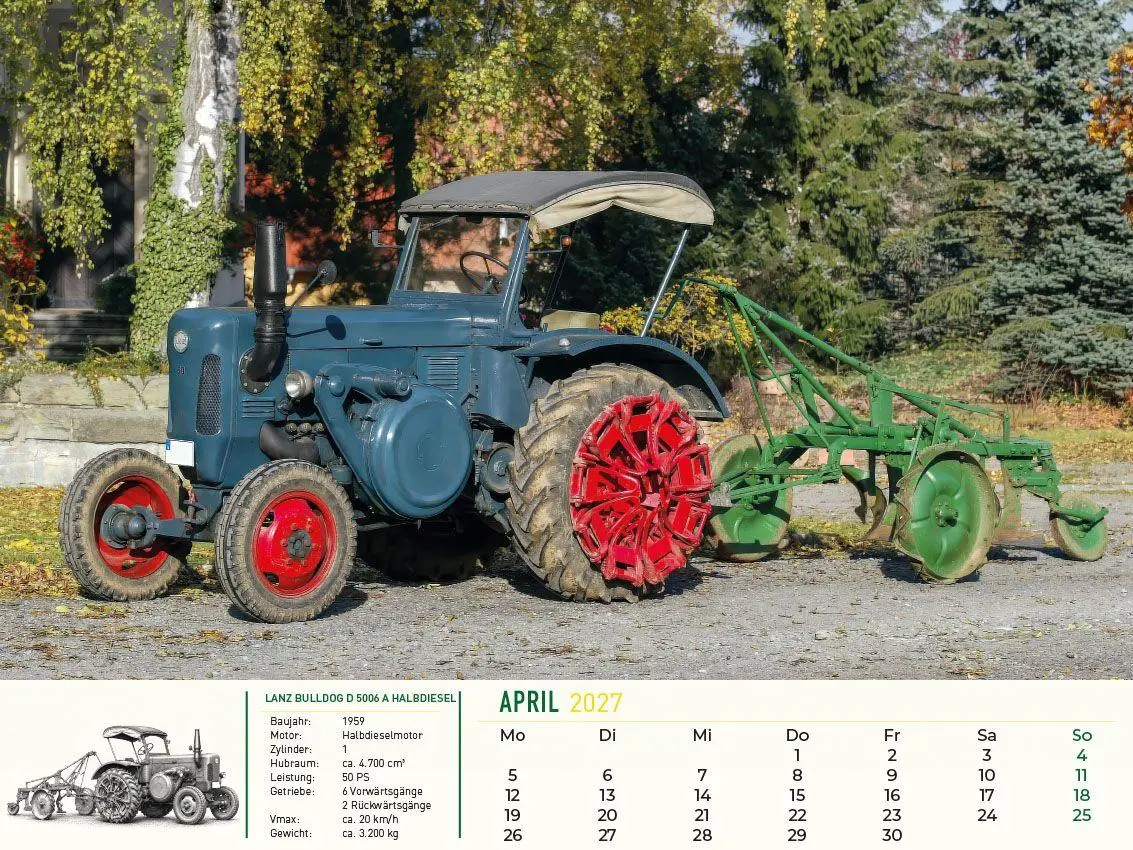Bild: 9783693570227 | Lanz Bulldog - Tradition trifft Leidenschaft 2027 | Frank Pommer