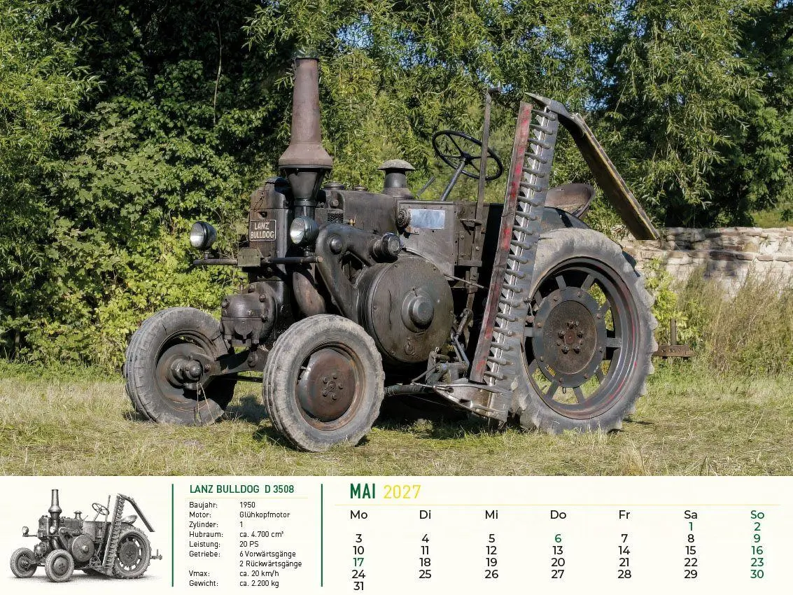 Bild: 9783693570227 | Lanz Bulldog - Tradition trifft Leidenschaft 2027 | Frank Pommer