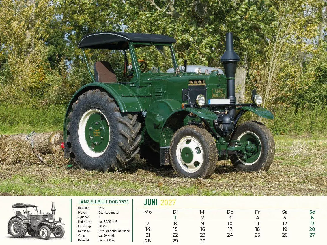 Bild: 9783693570227 | Lanz Bulldog - Tradition trifft Leidenschaft 2027 | Frank Pommer