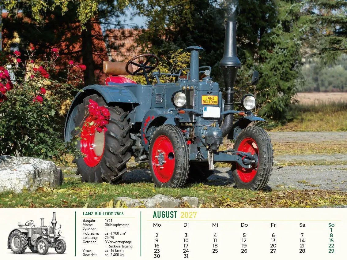 Bild: 9783693570227 | Lanz Bulldog - Tradition trifft Leidenschaft 2027 | Frank Pommer