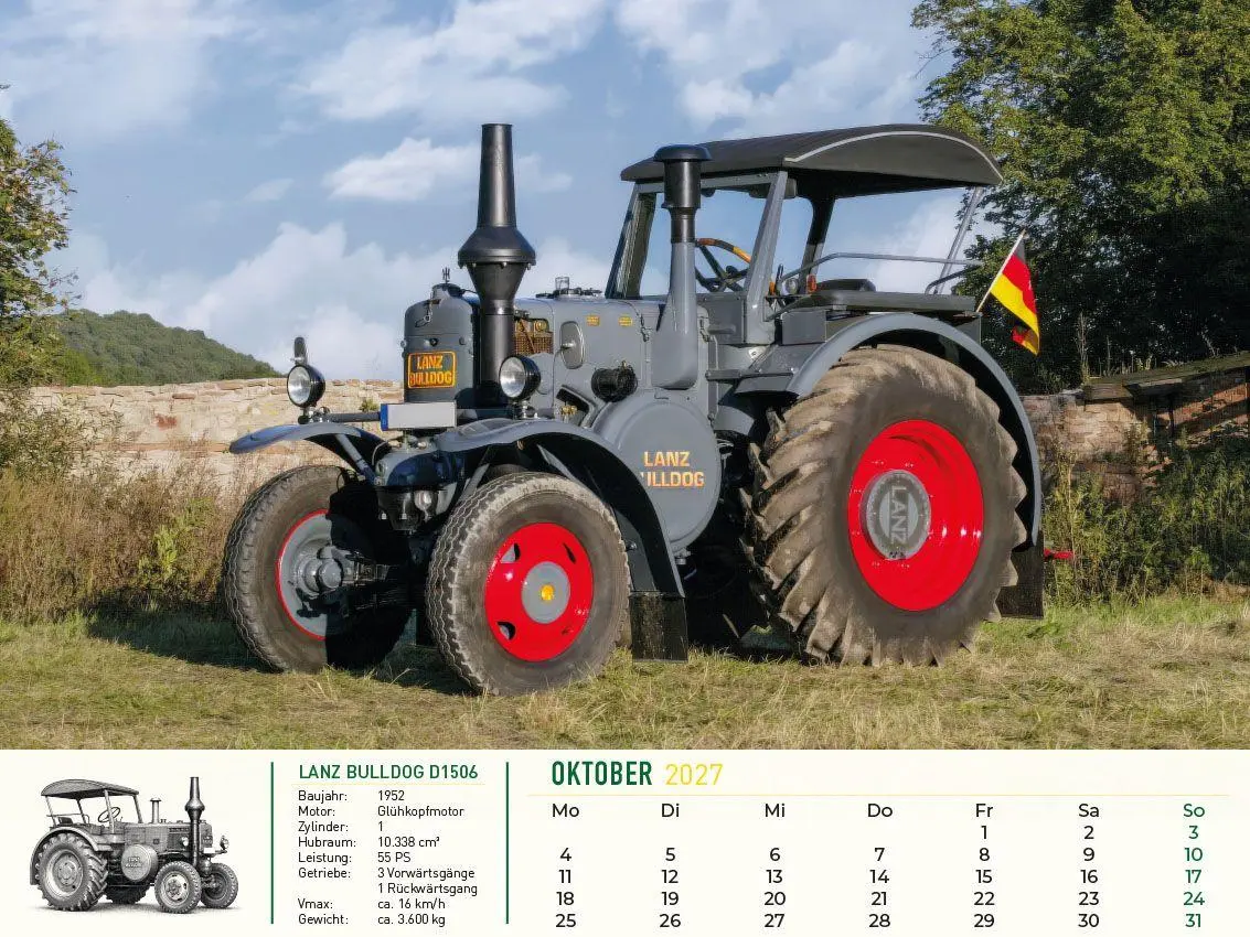 Bild: 9783693570227 | Lanz Bulldog - Tradition trifft Leidenschaft 2027 | Frank Pommer
