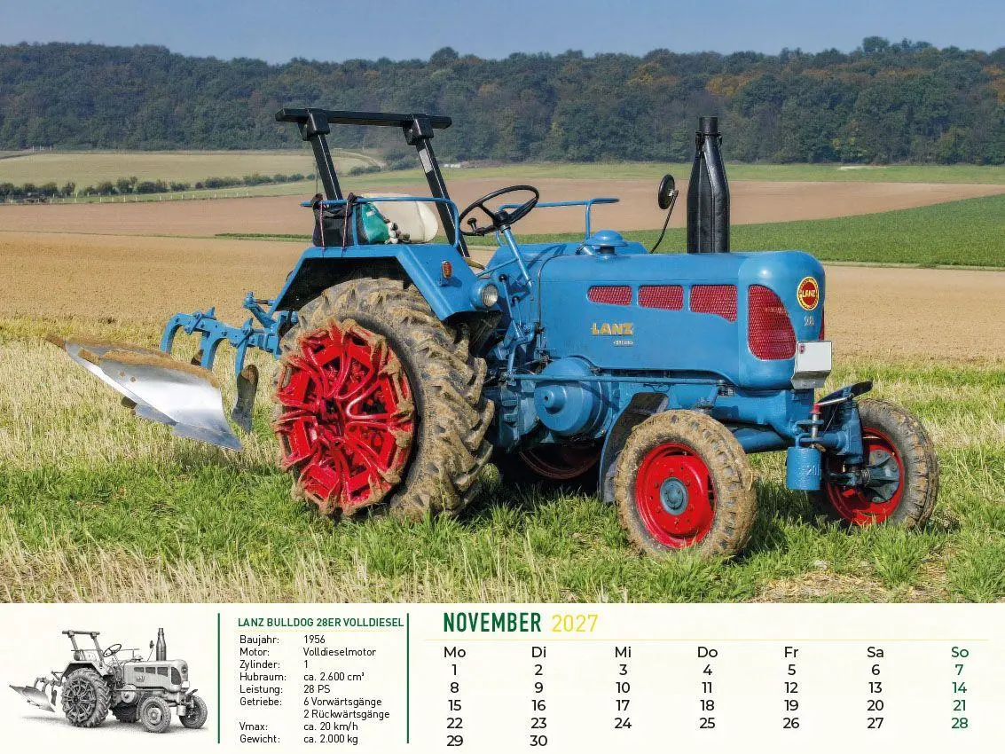 Bild: 9783693570227 | Lanz Bulldog - Tradition trifft Leidenschaft 2027 | Frank Pommer