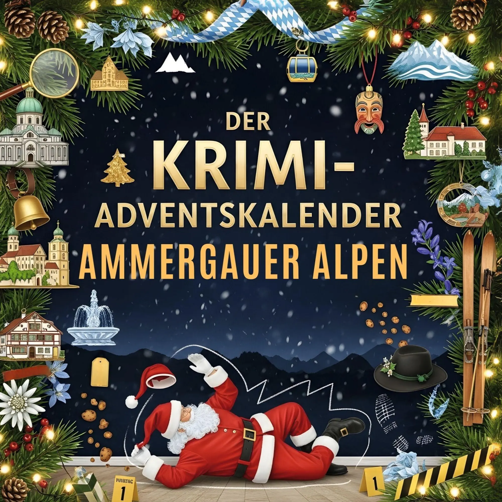 Cover: 9783695310227 | Der Krimi-Adventskalender Ammergauer Alpen | Florian Schmitt | Buch