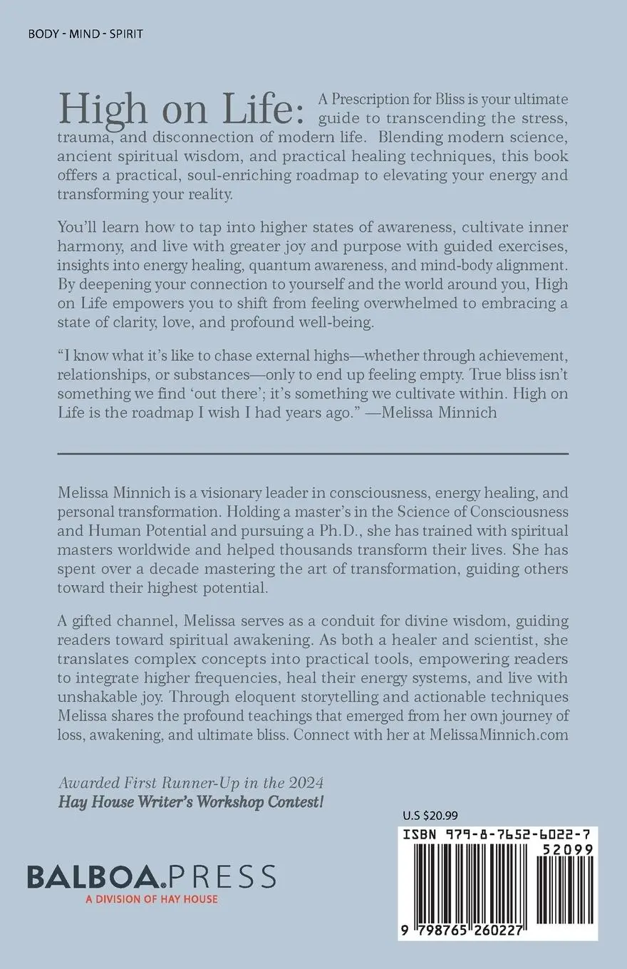 Rückseite: 9798765260227 | High On Life | A Prescription for Bliss | Melissa Minnich | Buch