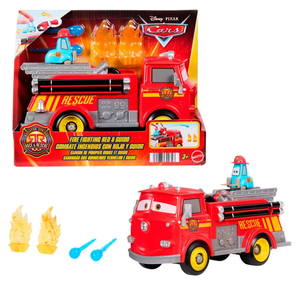 Cover: 194735300327 | Disney Pixar Cars Feuerwehrauto Red &amp; Guido | Offene Verpackung | 2025