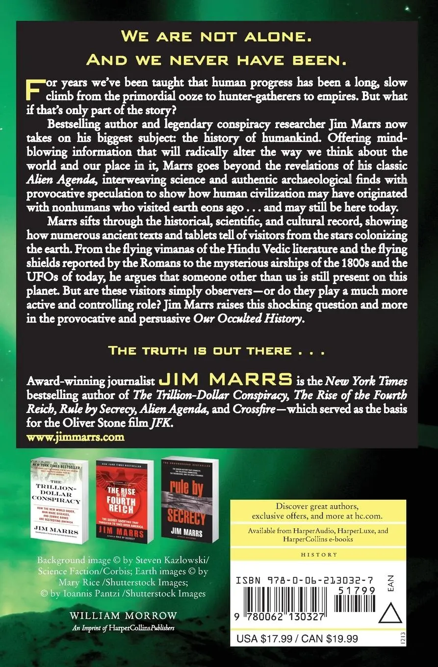 Rückseite: 9780062130327 | Our Occulted History | Do the Global Elite Conceal Ancient Aliens?