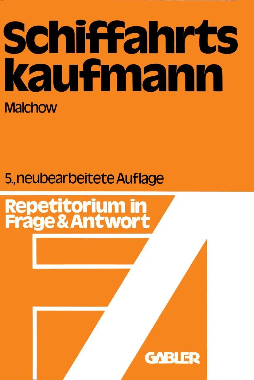Cover: 9783409970327 | Schiffahrtskaufmann | Repetitorium in Frage und Antwort | Malchow