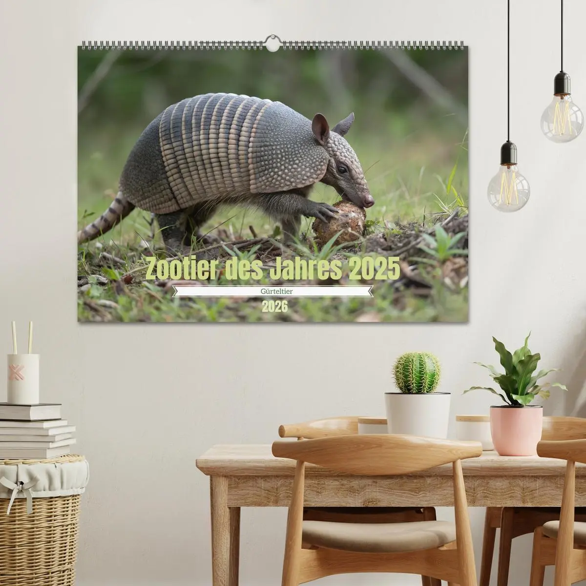 Bild: 9783457250327 | Zootier des Jahres 2025 - Gürteltier (Wandkalender 2026 DIN A2...