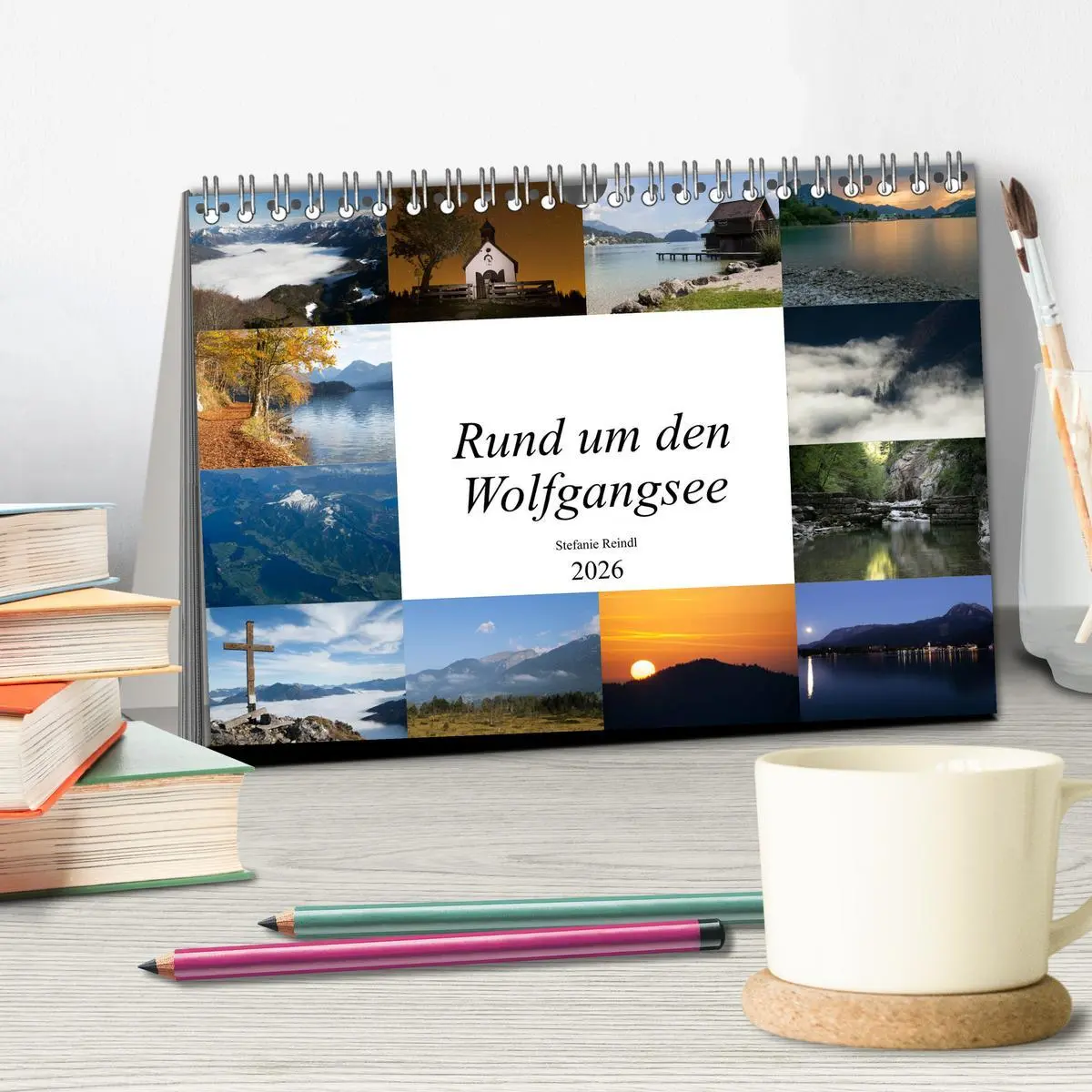 Bild: 9783457870327 | Rund um den Wolfgangsee (Tischkalender 2026 DIN A5 quer), CALVENDO...