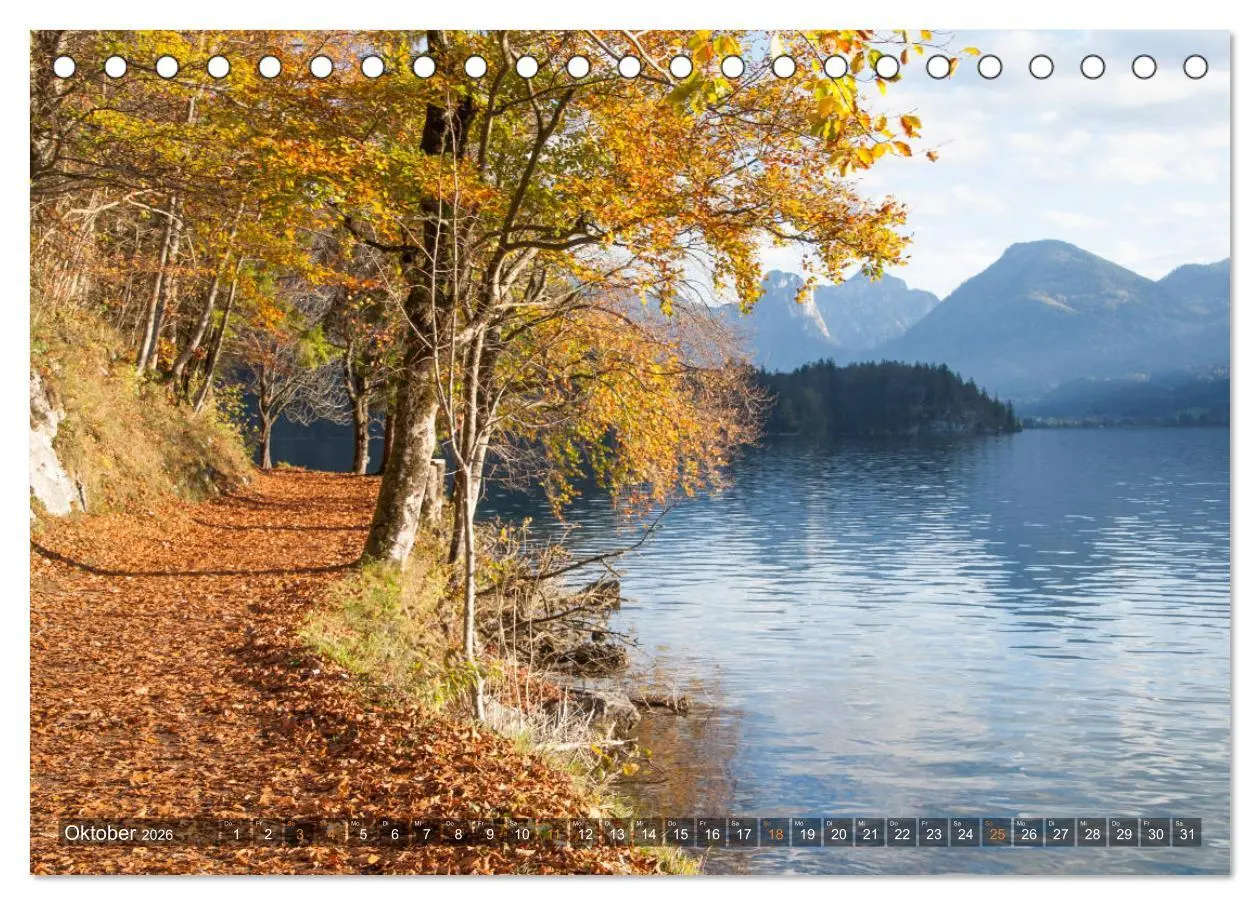 Bild: 9783457870327 | Rund um den Wolfgangsee (Tischkalender 2026 DIN A5 quer), CALVENDO...