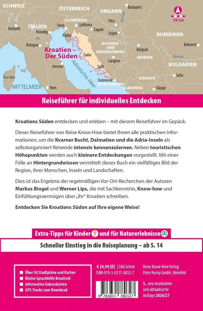 Bild: 9783831780327 | Reise Know-How Reiseführer Kroatien - Der Süden: Kvarner Bucht,...