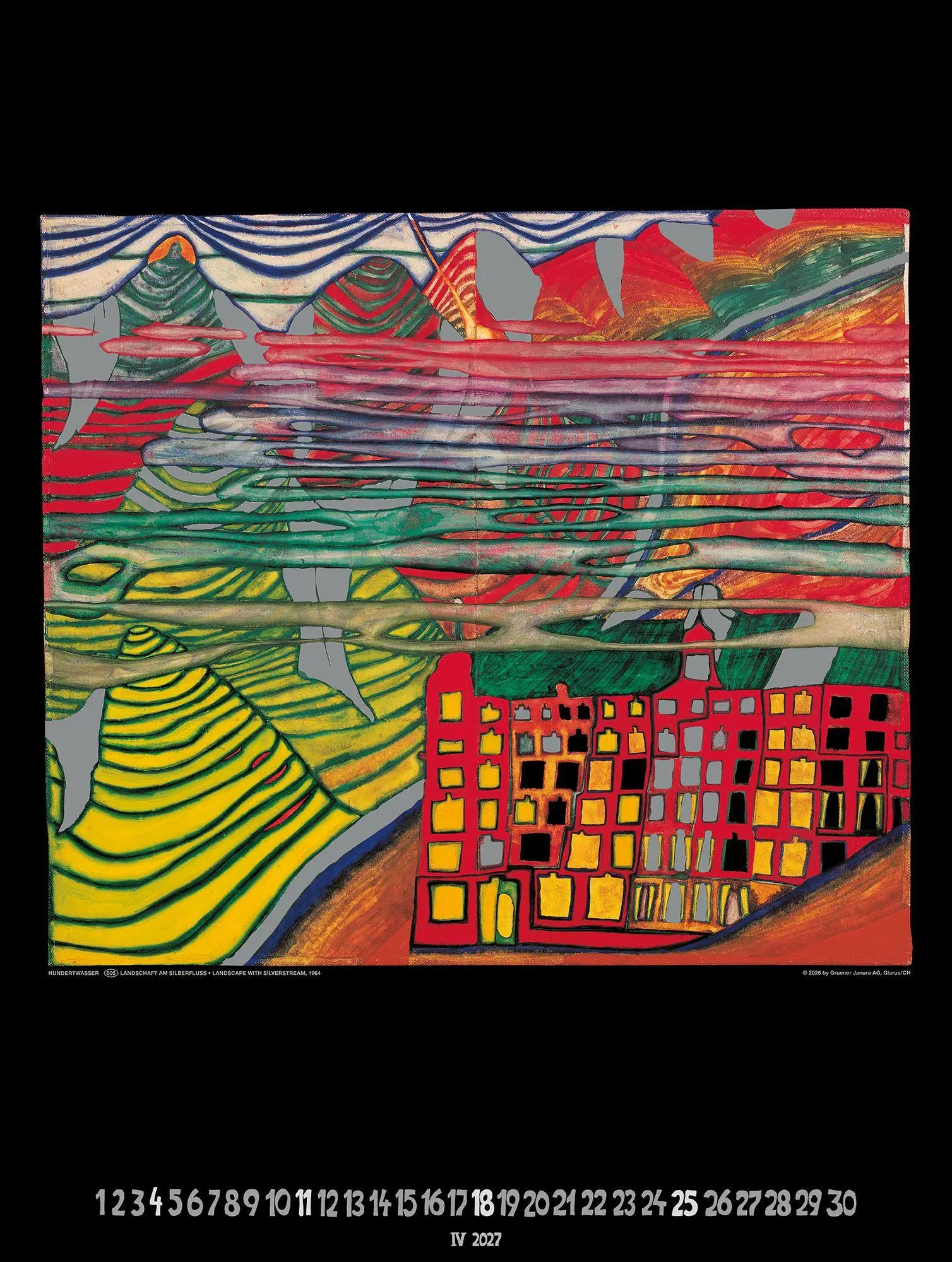 Bild: 9783910430327 | Großer Hundertwasser Art Calendar 2027 | Limited Collectors Edition