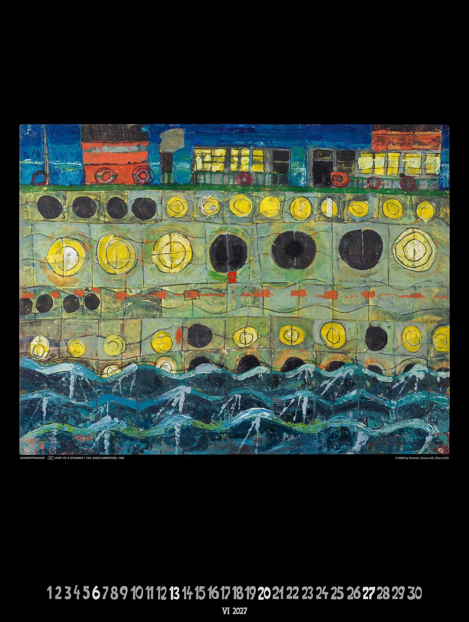 Bild: 9783910430327 | Großer Hundertwasser Art Calendar 2027 | Limited Collectors Edition