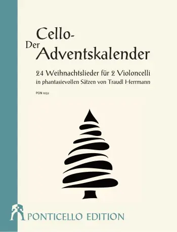 Cover: 9790502080327 | Der Cello-Adventskalender für 2 Violoncelli (mit Text) Spielpartitur