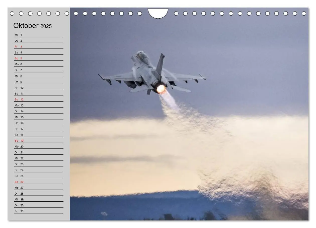 Bild: 9783435530427 | Faszination Kampfflugzeuge (Wandkalender 2025 DIN A4 quer),...