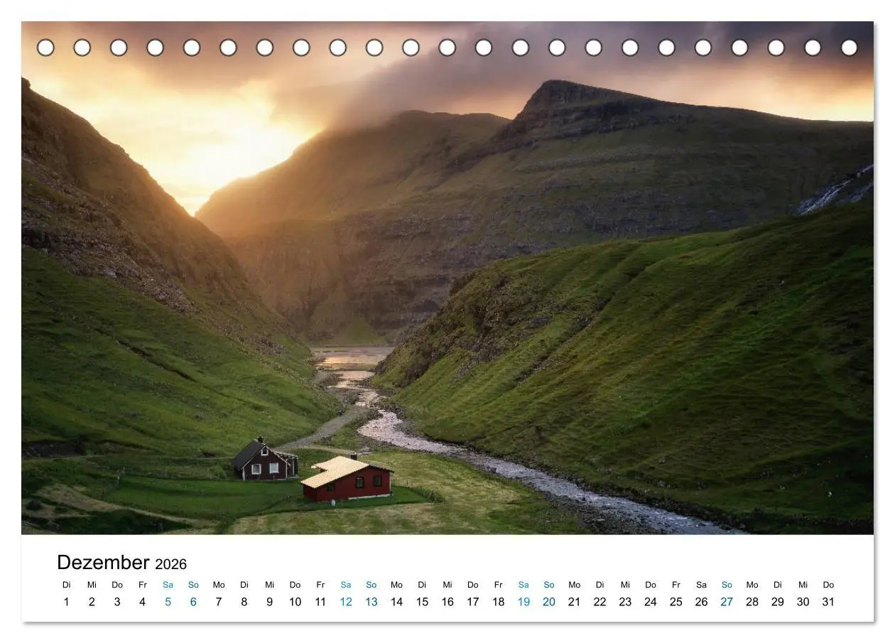Bild: 9783457930427 | Färöer - Archipel im Nordmeer (Tischkalender 2026 DIN A5 quer),...
