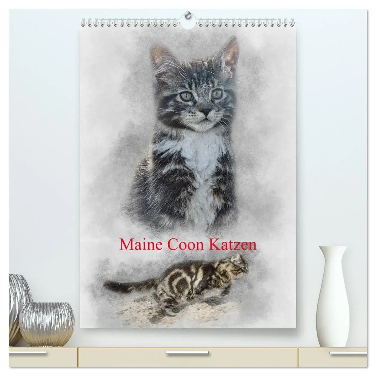 Cover: 9783516400427 | Maine Coon Katzen (hochwertiger Premium Wandkalender 2026 DIN A2...
