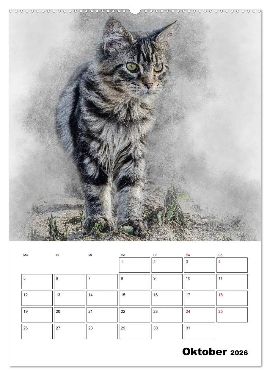Bild: 9783516400427 | Maine Coon Katzen (hochwertiger Premium Wandkalender 2026 DIN A2...