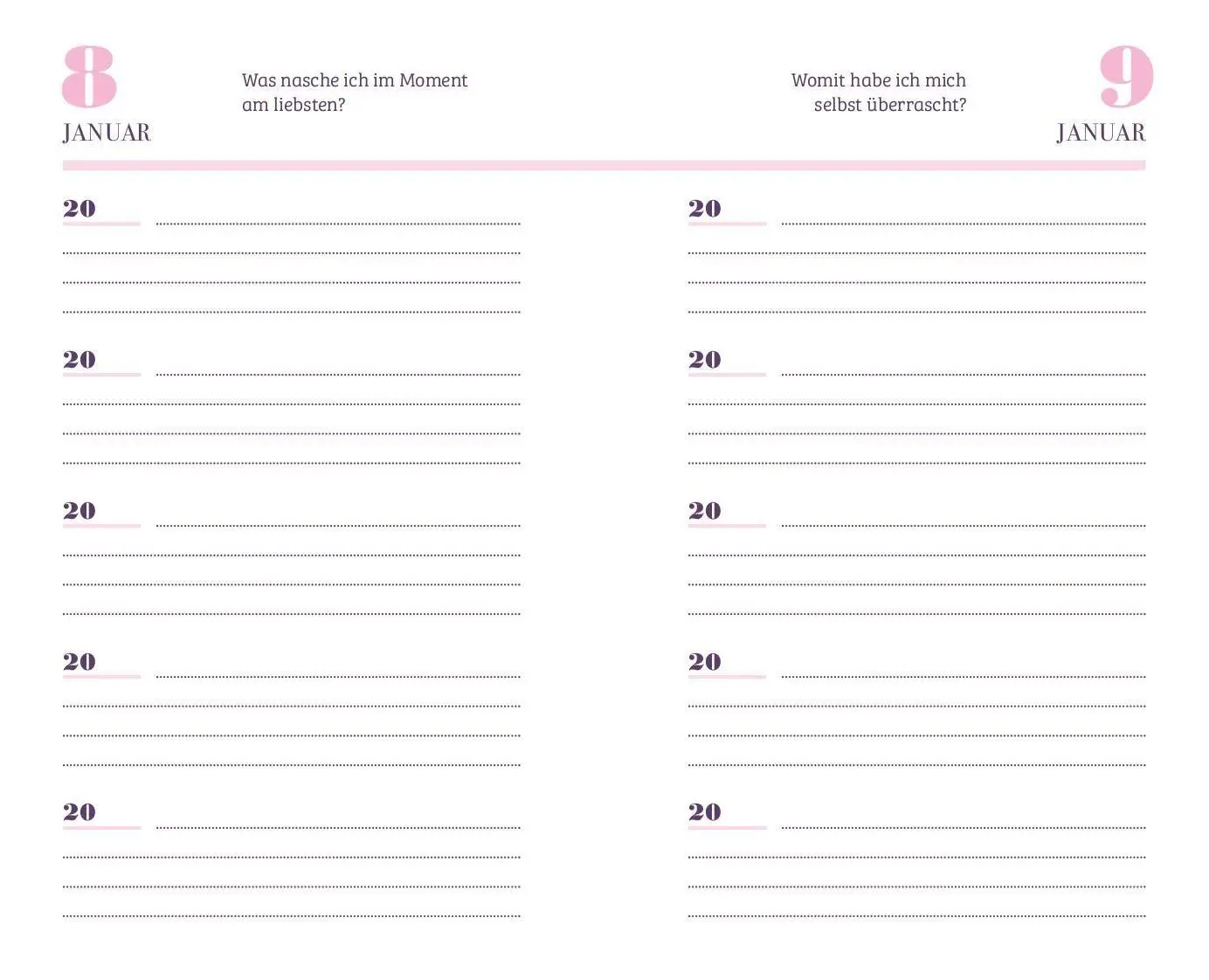 Bild: 9783625300427 | 5 Jahre - Mein Tagebuch mit 365 Fragen (Cherry Blossom) | Neuberg