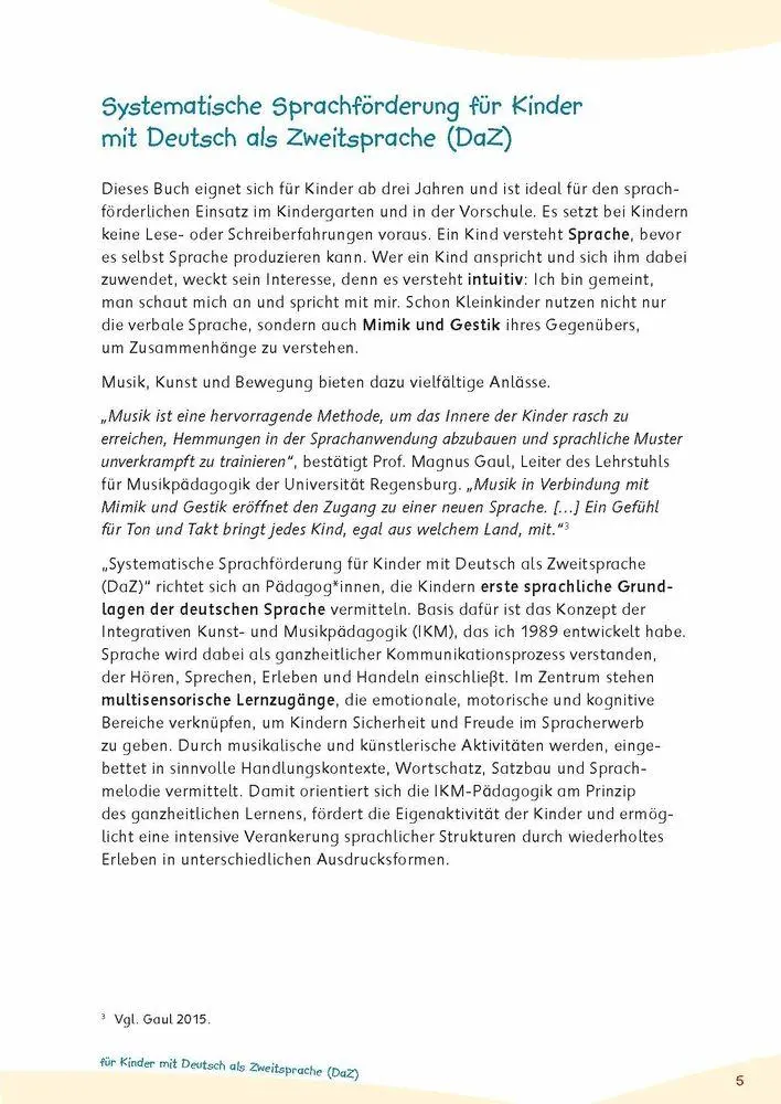 Bild: 9783834670427 | Systematische Sprachförderung für Kinder - mit Deutsch als...