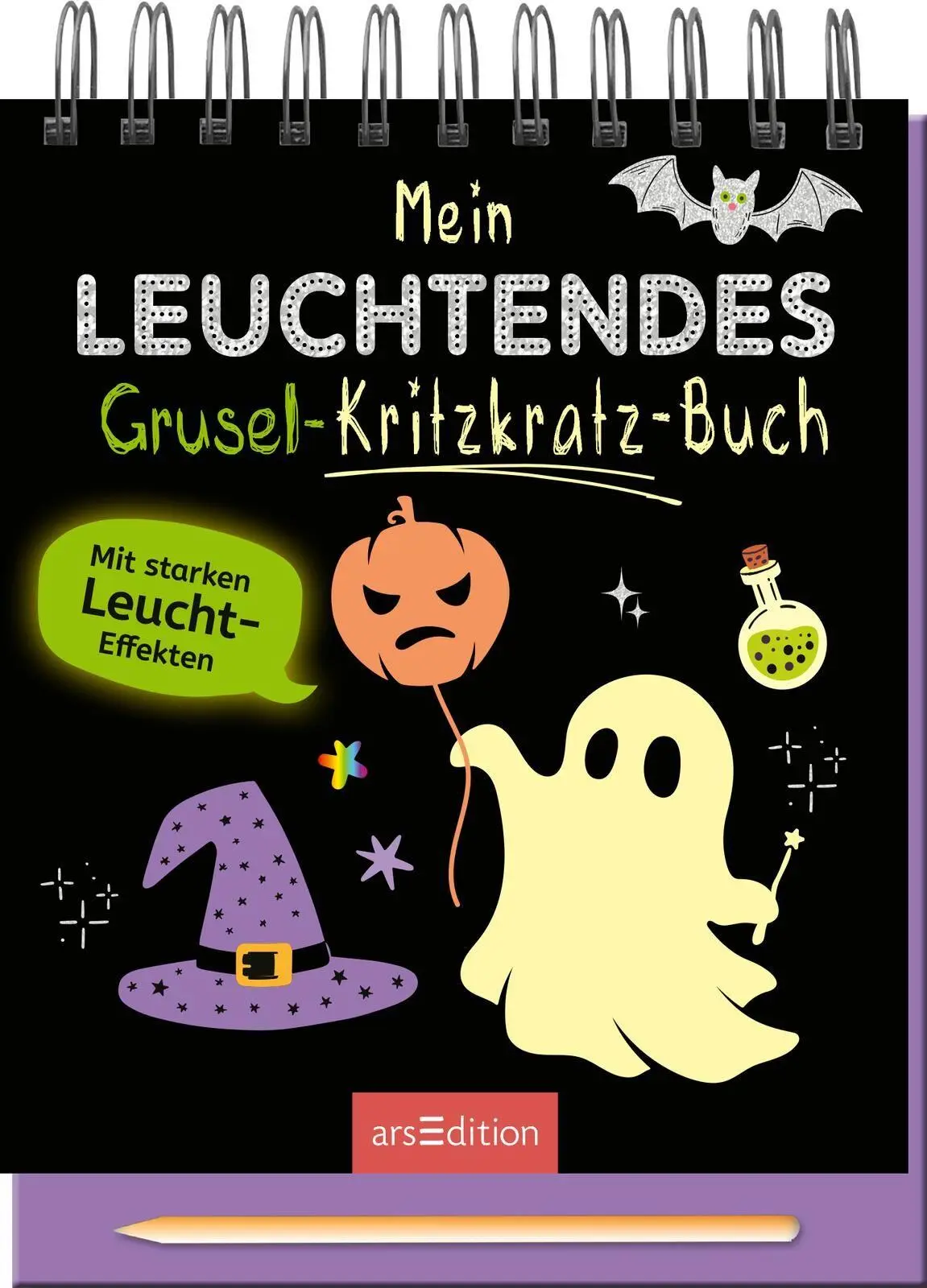 Cover: 9783845870427 | Mein leuchtendes Grusel-Kritzkratz-Buch | Mit starken Leucht-Effekten