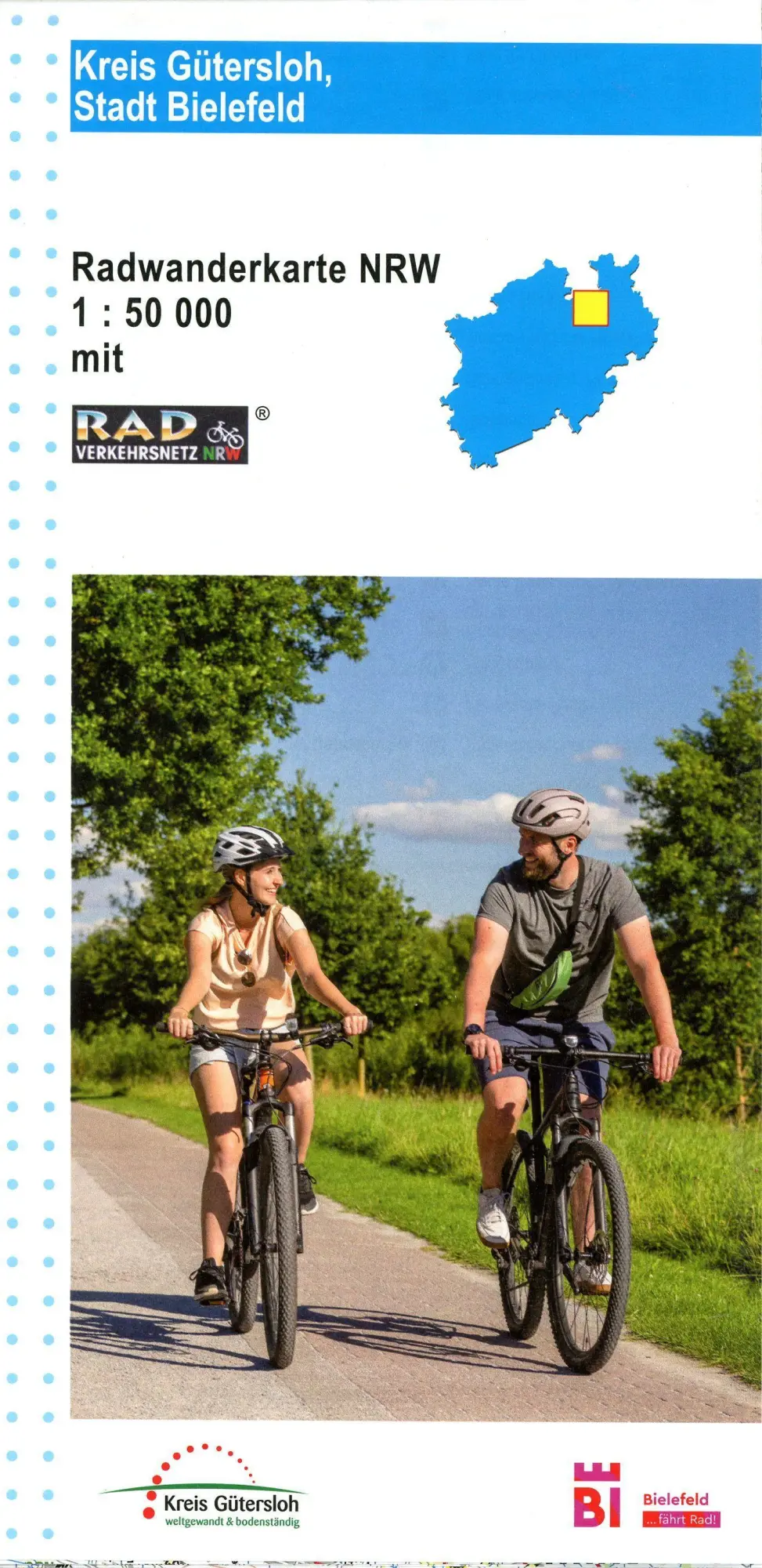 Cover: 9783959650427 | Kreis Gütersloh, Stadt Bielefeld Radwanderkarte mit Radverkehrsnetz...