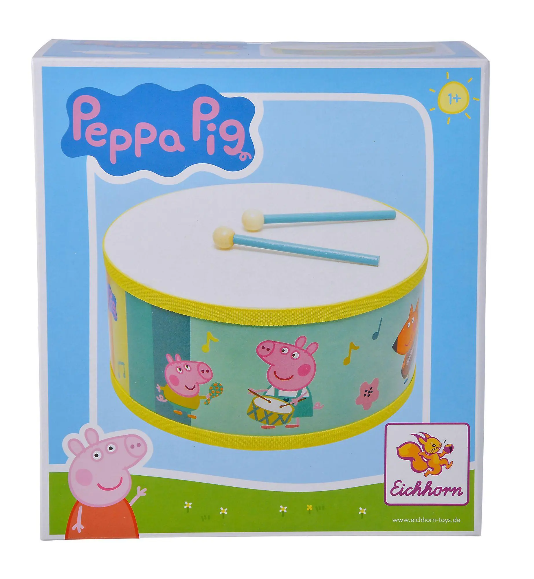 Bild: 4003046010527 | Peppa Pig Trommel 20cm | Spiel | 109265763 | Deutsch | 2023 | Eichhorn
