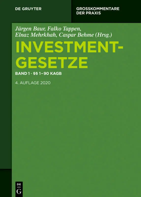 De Gruyter §§ 1 - 90 Kagb