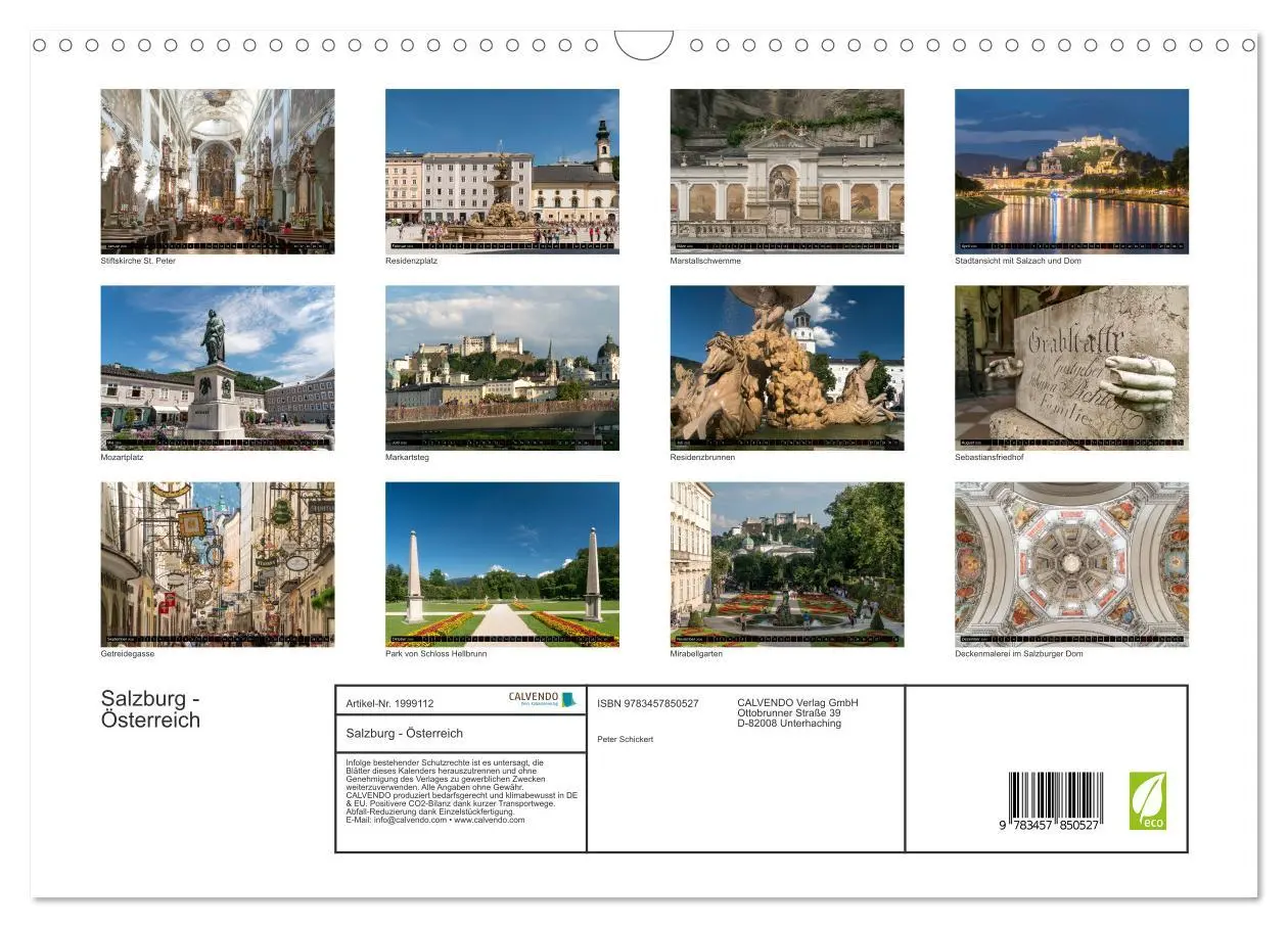 Bild: 9783457850527 | Salzburg - Österreich (Wandkalender 2026 DIN A3 quer), CALVENDO...