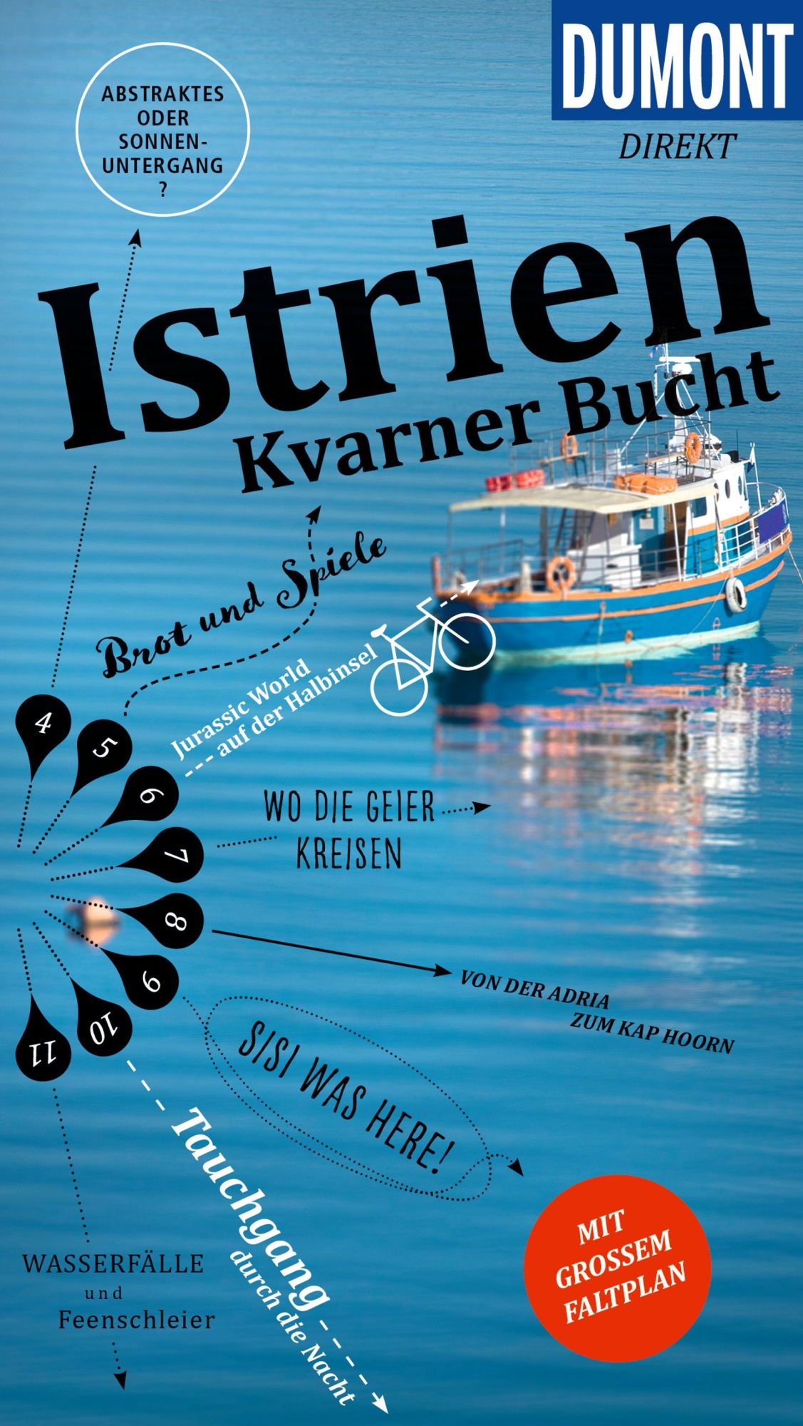 Cover: 9783616000527 | DUMONT direkt Reiseführer Kroatische Küste: Istrien, Kvarner Bucht