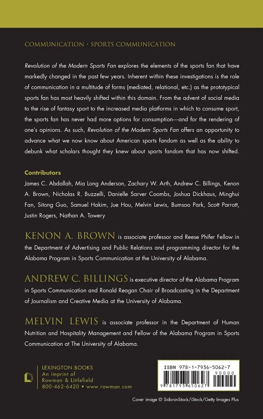 Rückseite: 9781793650627 | Revolution of the Modern Sports Fan | Kenon A. Brown (u. a.) | Buch