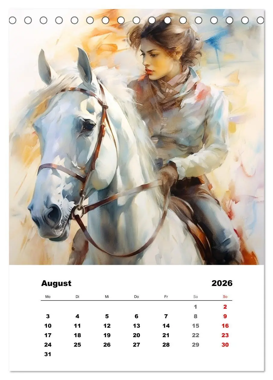 Bild: 9783516310627 | Hoch zu Ross. Mit Reiter-Aquarellen durch die Jahreszeiten...