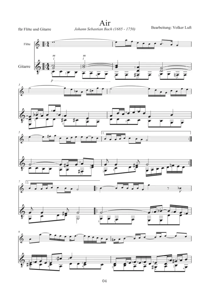 Bild: 9783864110627 | Melodien der Klassik: LARGO | Für Querflöte und Gitarre | Volker Luft
