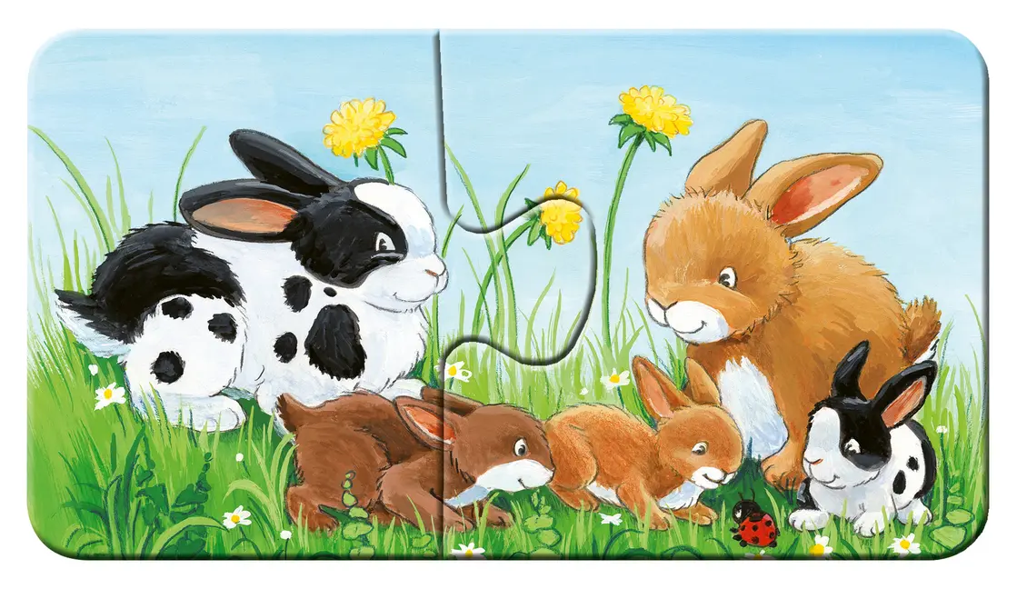 Bild: 4005556050727 | Kinderpuzzle 9x2 Teile - Tierfamilien auf dem Bauernhof | Spiel | 2020